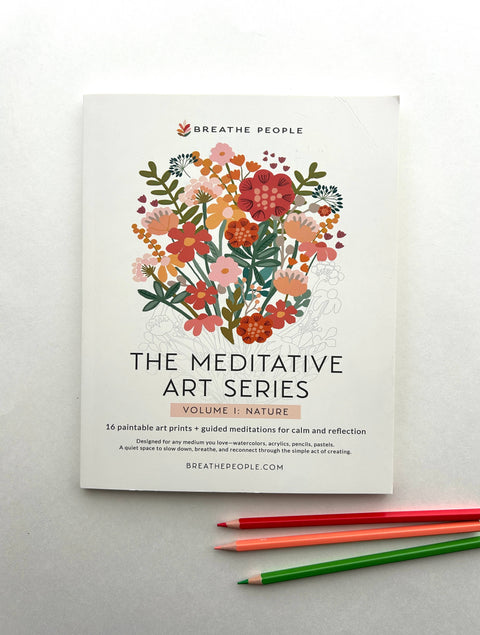 Meditative Art Book Simple Art Prompts + Journal Reflections