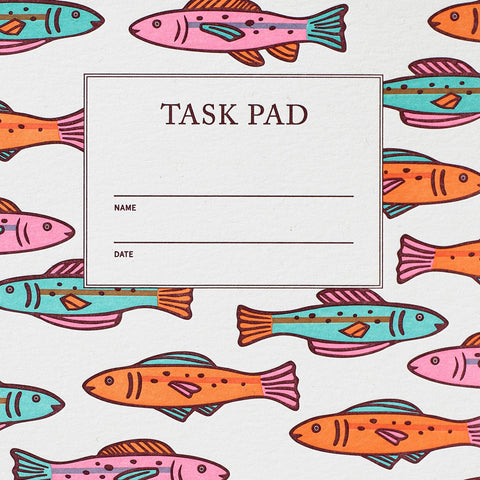 Colorful Fish Task Pad Notebook