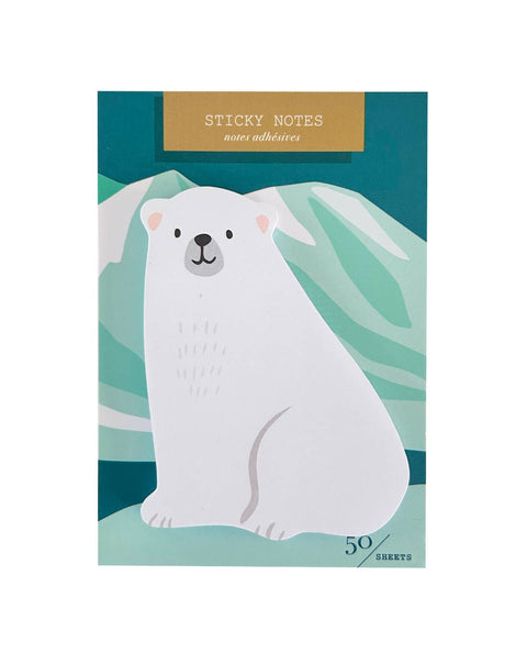 Polar Bear Die Cut Sticky Notes