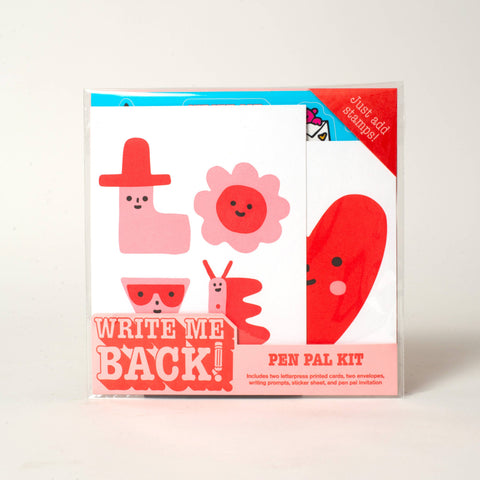 Love + Heart Friend Letter Writing Write Me Back Pen Pal Kit