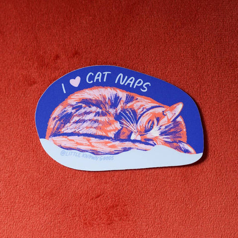 Cat Naps Cozy Sticker