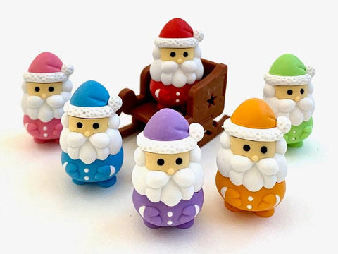 Mini Santa Claus Erasers