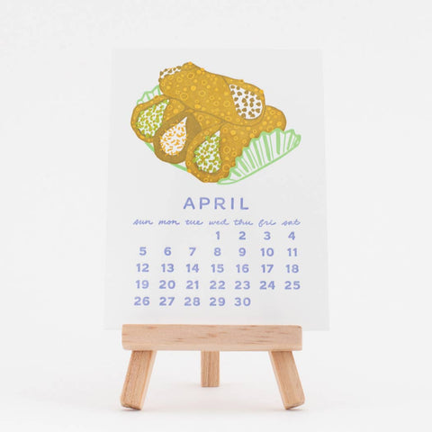 2026 Sweet Treats Letterpress Desk Calendar