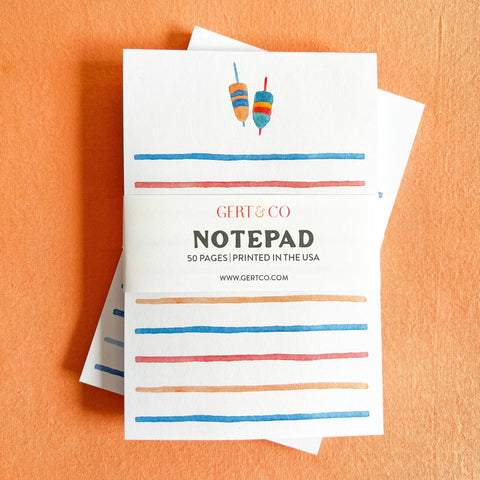 Buoys Watercolor Notepad