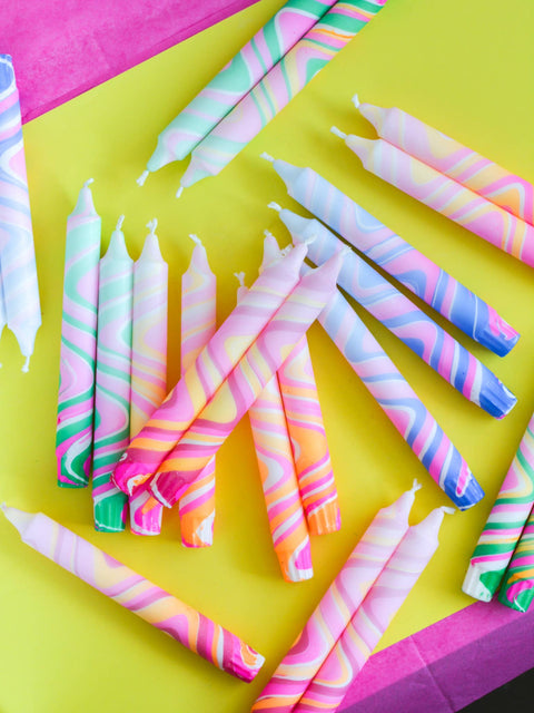 Taper Candles - Neon Candles Mix