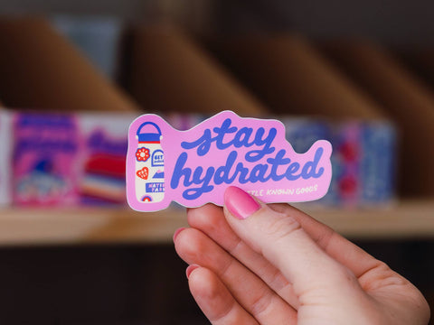 Stay Hydrated Water Bottle Sticker