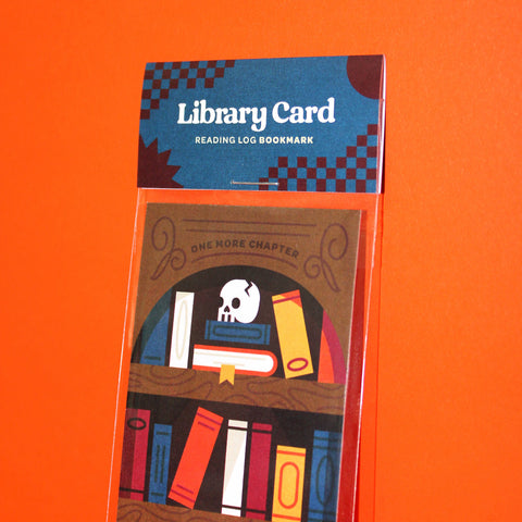 "Library Card" Dark Academia Book Reading Tracker Bookmark
