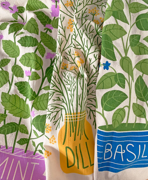 Basil Tea Towel