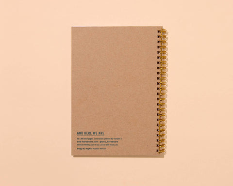 A5 Spiral Notebook—Letterpress Shell Pattern