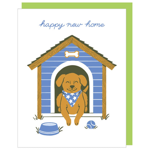 Dog House New Home Card