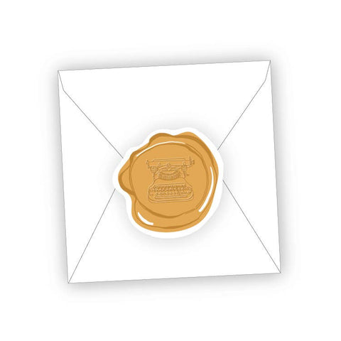 Typewriter Wax Seal Sticker Set