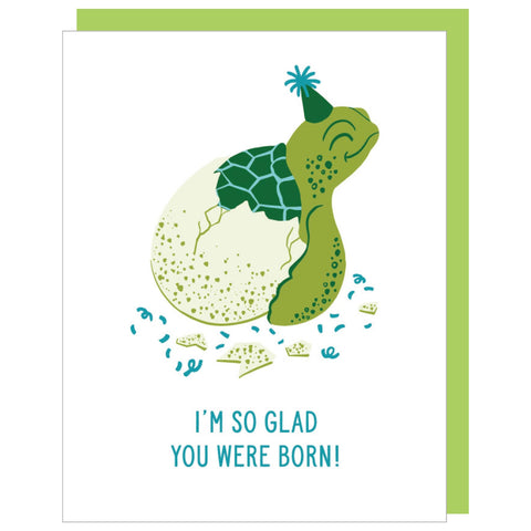 Turtle Hatchling Birthday Card