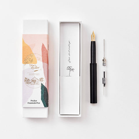 OPEN BOX - The Studio Pocket Fountain Pen 2.0: Ivy / Fine