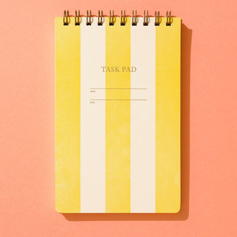 Yellow Stripe Task Pad Notebook