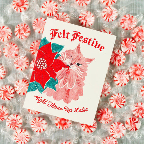 Felt Festive - Risograph Holiday Card
