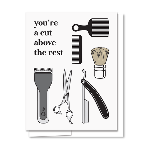 Cut Above - Letterpress Everyday Greeting Card
