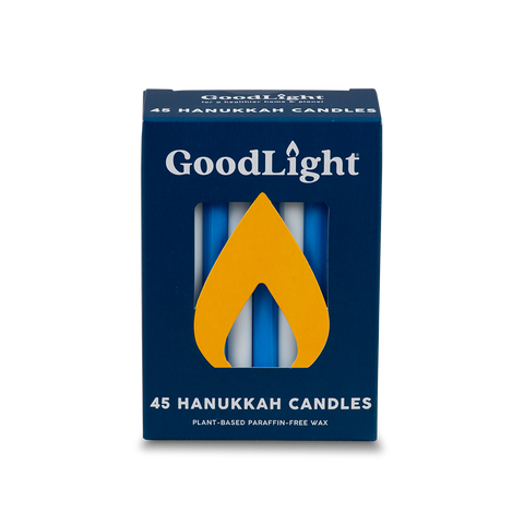 Hanukkah Candles: Blue & White