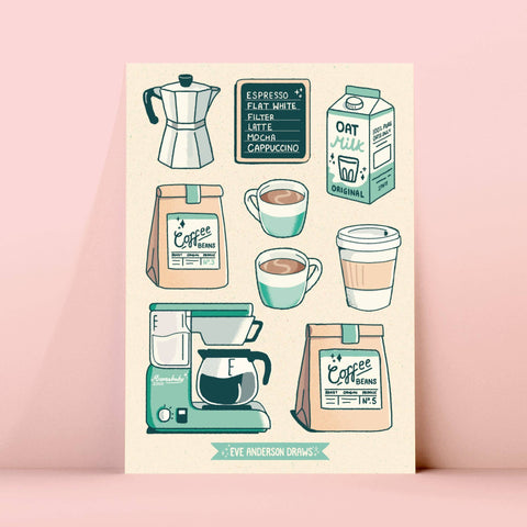 Coffee Sticker Sheet