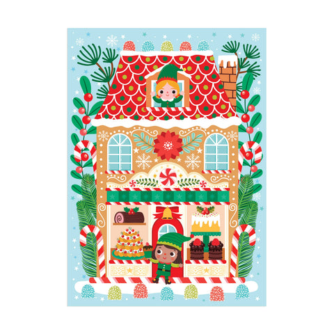 Santa's Bakery 48 Piece Mini Puzzle Ornament