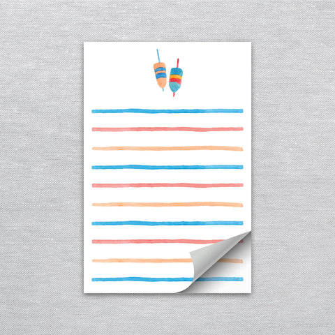 Buoys Watercolor Notepad