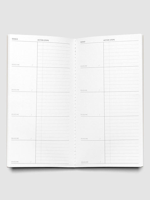 Travel Notebook | A5 Slim: Pen Swatch | Merlot