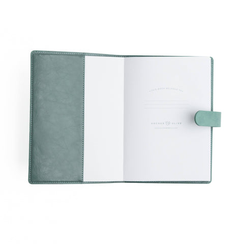 A5 Notebook System: Keeper of the Bees in Soft Teal