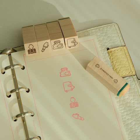 2jingis2jing - Mini Rubber Stamp - Fountain Pen