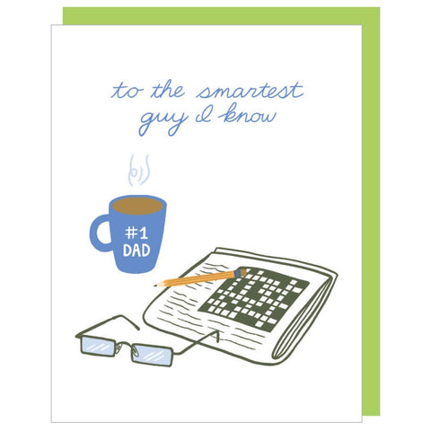 Morning Crossword Dad Card