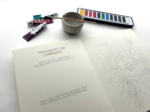Meditative Art Book Simple Art Prompts + Journal Reflections
