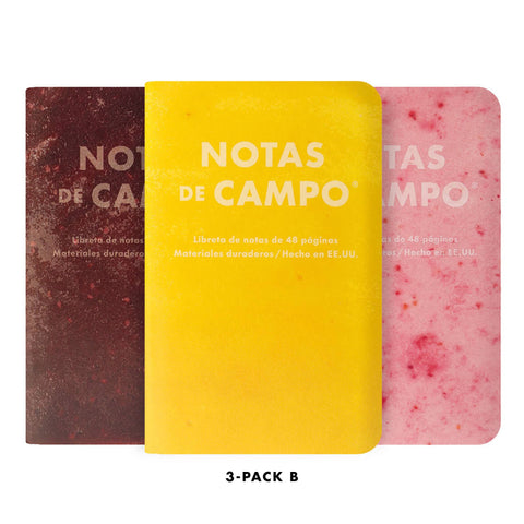 Field Notes - Paletas 3-Packs: Paletas 3-Pack A: Blue - Red - White