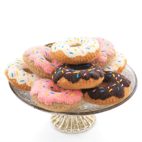 Chocolate Donut Cat Toy: 3.25" diameter