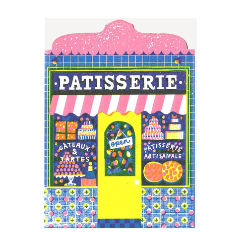 Patisserie Shop Die Cut Card