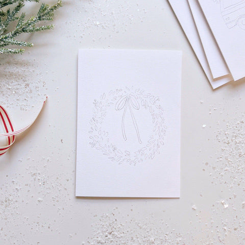 Christmas cheer paintable notecards
