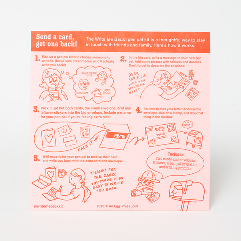 Rain Walk + Crow Letter Writing Write Me Back Pen Pal Kit