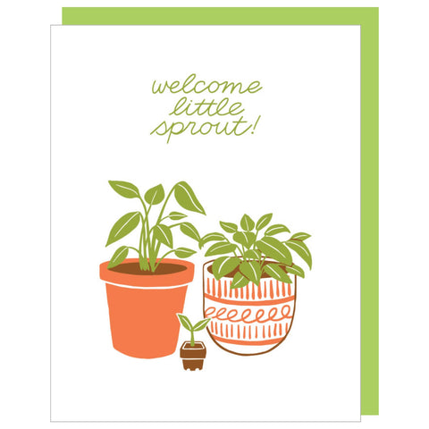 Plant Sprout Baby Card