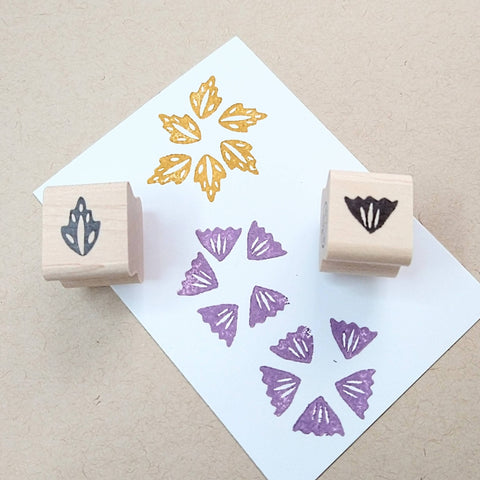 Folk Art Flower Mini Stamp