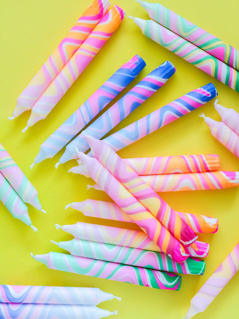 Taper Candles - Neon Candles Mix