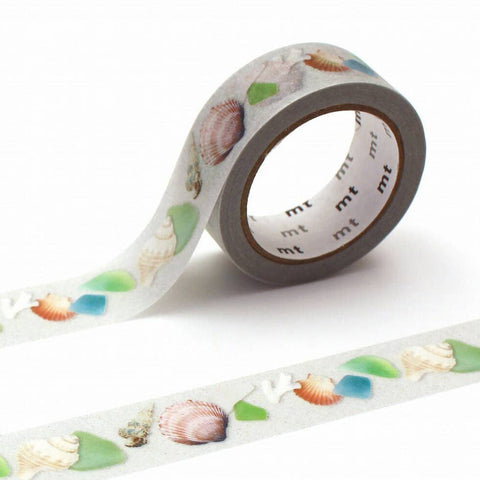 15mm sea glass and shells mt tape
