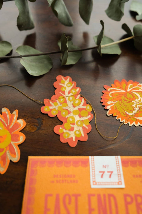 Autumn Blooms Sewn Garland