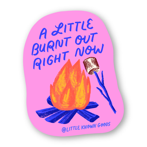 Burnt Out Campfire Sticker