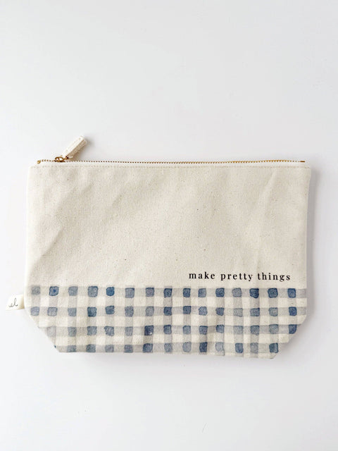 Canvas zipper pouch