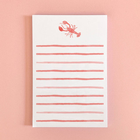Lobster Watercolor Notepad