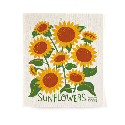 Sunflowers Sponge Cloth
