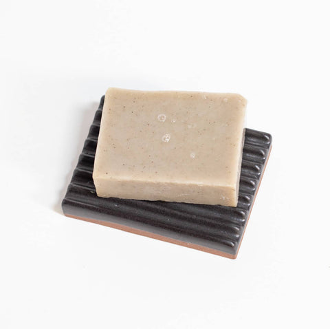 Soap Dish | Black | Handmade Glazed Ceramic