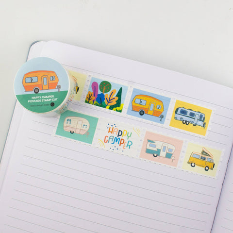 Happy Camper - Postage Stamp Washi Tape