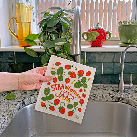 Strawberry Sponge Cloth