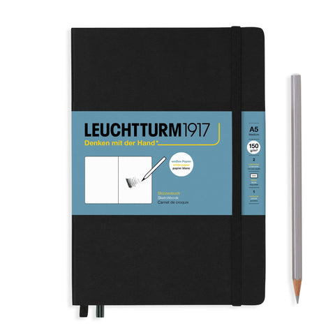 LEUCHTTURM1917 - Sketchbooks - 150g/m² Paper Plain: Black