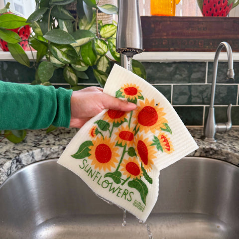 Sunflowers Sponge Cloth