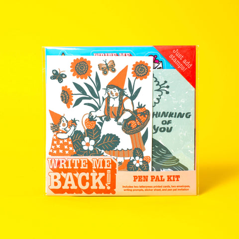 Strawberry + Crow Letter Writing Write Me Back Pen Pal Kit 