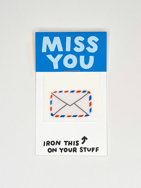 Miss You Letter L'il Something Iron-On Card